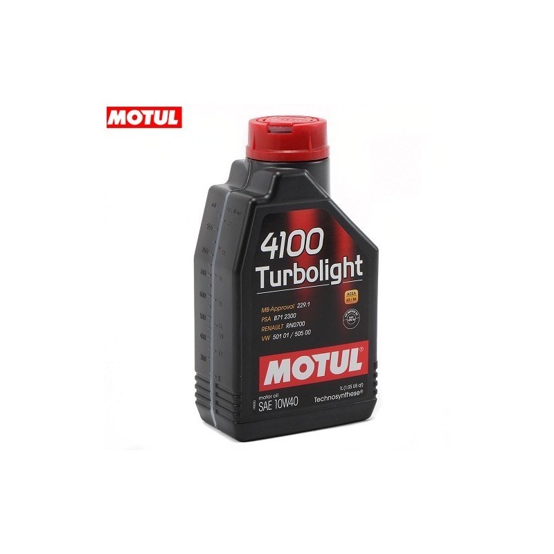 ACEITE MOTUL 4100 Turbolight 10W-40 1l.