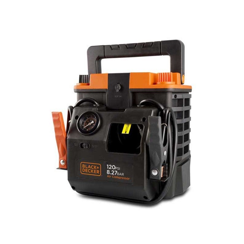 ARRANCADOR + COMPRESOR BLACK&DECKER 350 AMP CON BOLSA