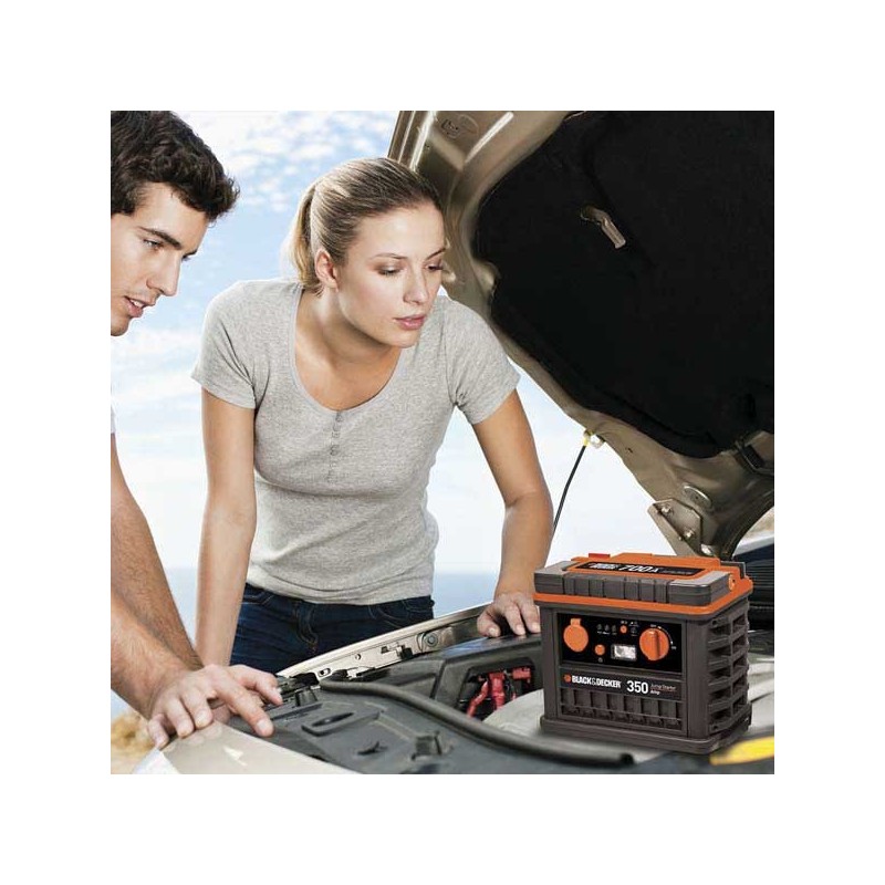 ARRANCADOR + COMPRESOR BLACK&DECKER 350 AMP CON BOLSA
