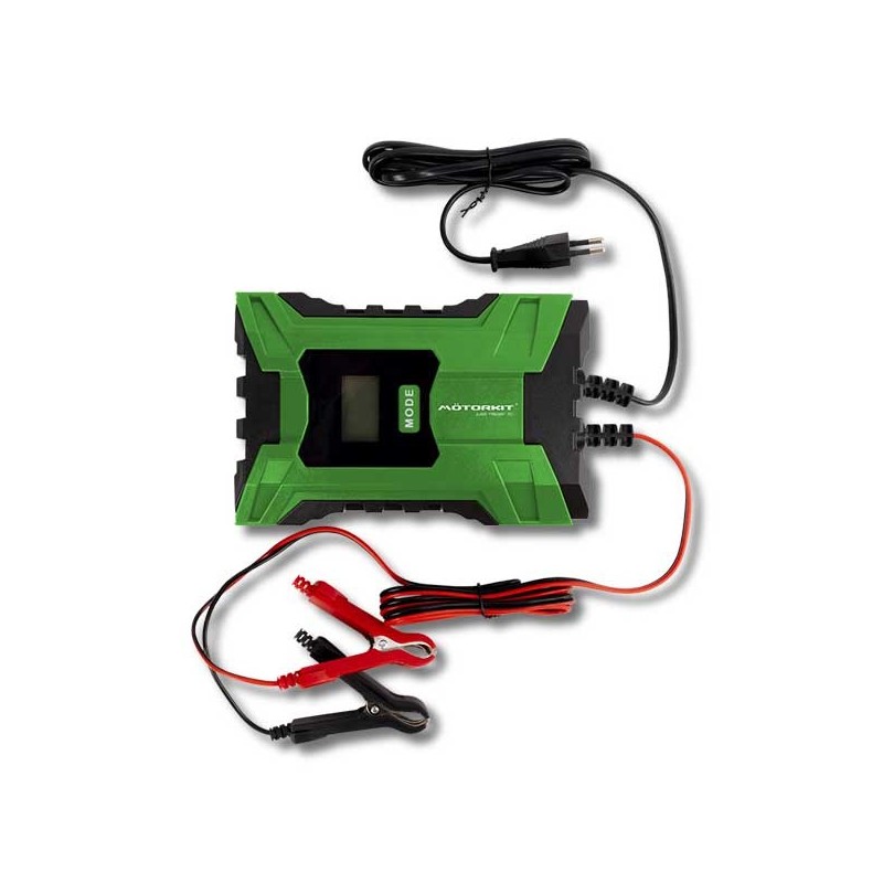 CARGADOR DE BATERÍA MOTORKIT 6.0 AMP 6V/12V 105W