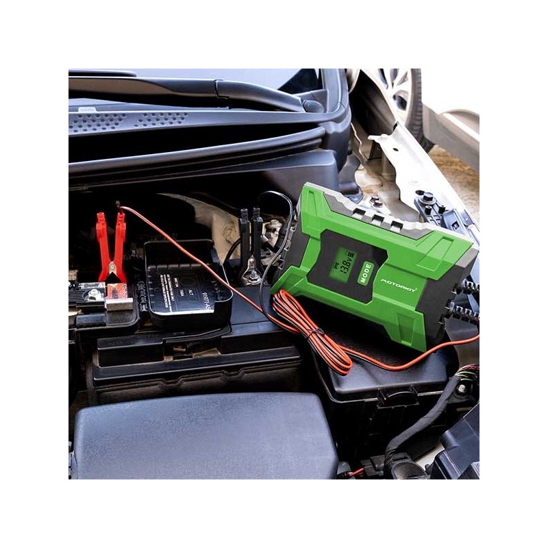 CARGADOR DE BATERÍA MOTORKIT 6.0 AMP 6V/12V 105W