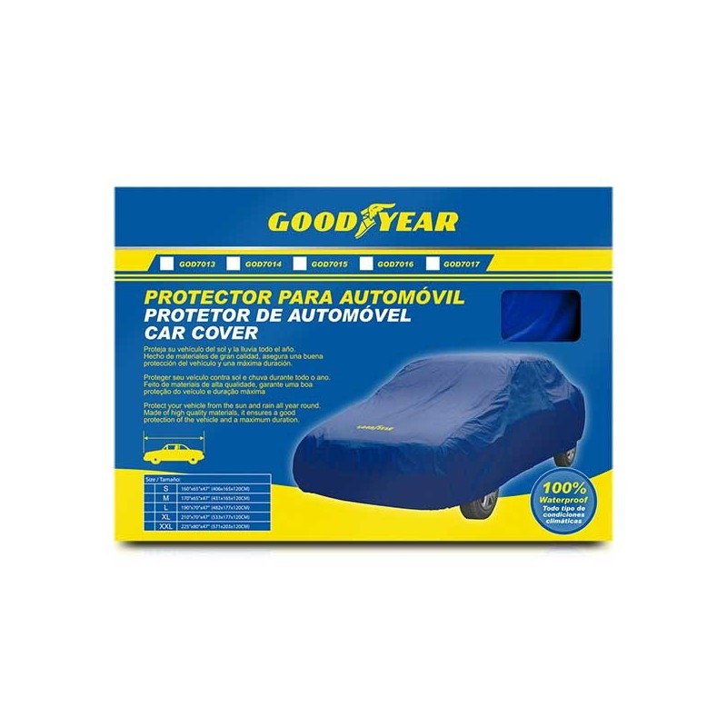 FUNDA CUBRE COCHE GOOD YEAR TALLA M 432 x 165 x 119 CM