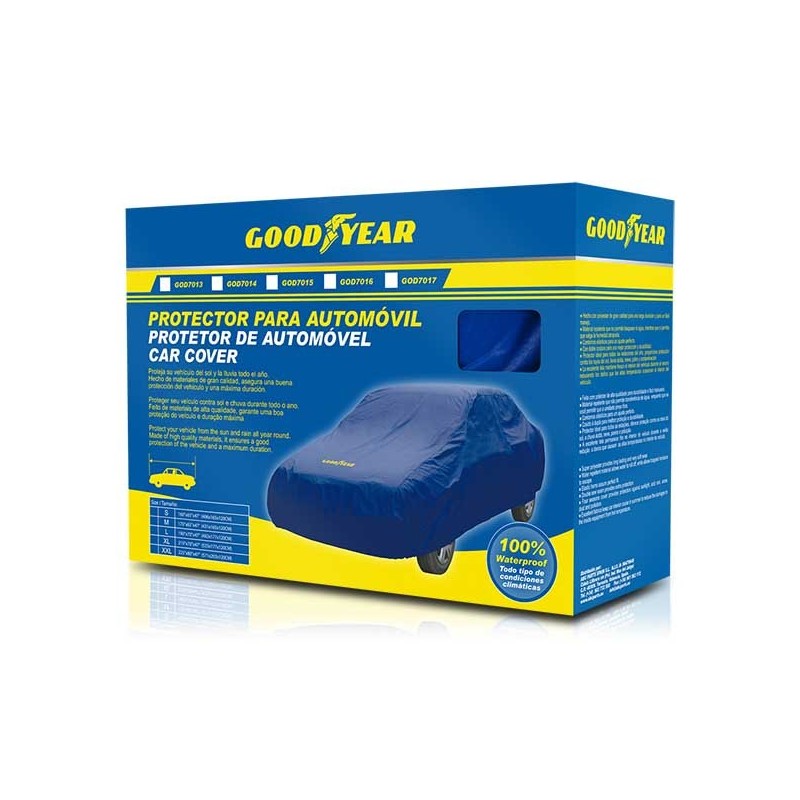 FUNDA CUBRE COCHE GOOD YEAR TALLA M 432 x 165 x 119 CM