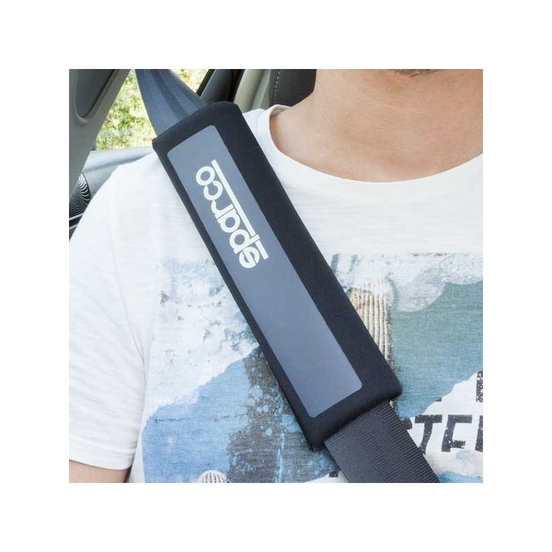 FUNDA VOLANTE + ALMOHADILLAS NEGRO Y GRIS SPARCO