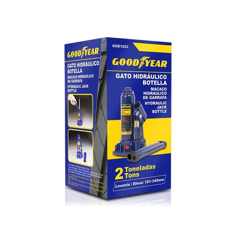 GATO HIDRÁULICO DE BOTELLA GOOD YEAR 2 TONELADAS