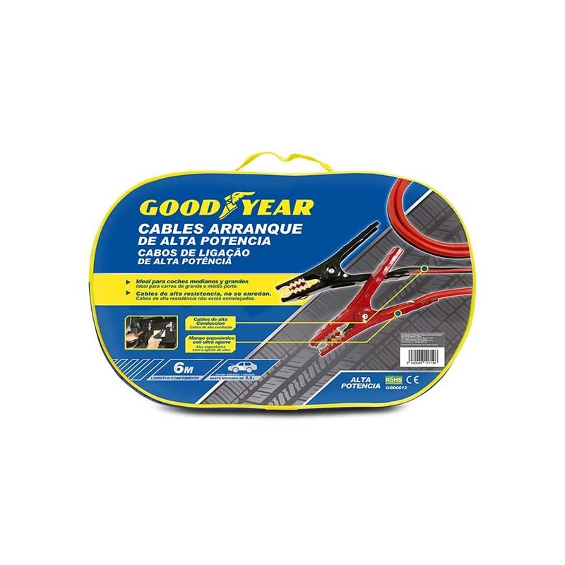 CABLES DE ARRANQUE 600 AMP /22 MM / 6 M GOOD YEAR