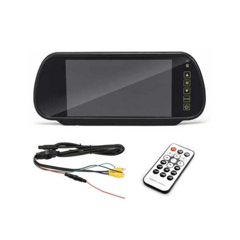 Espejo con monitor entrada cámara parking