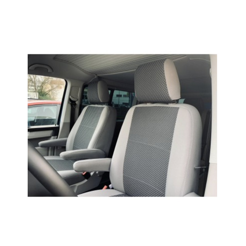 FUNDAS A MEDIDA Volkswagen California Beach 4 plazas modelo crilenka 60/liso gris claro