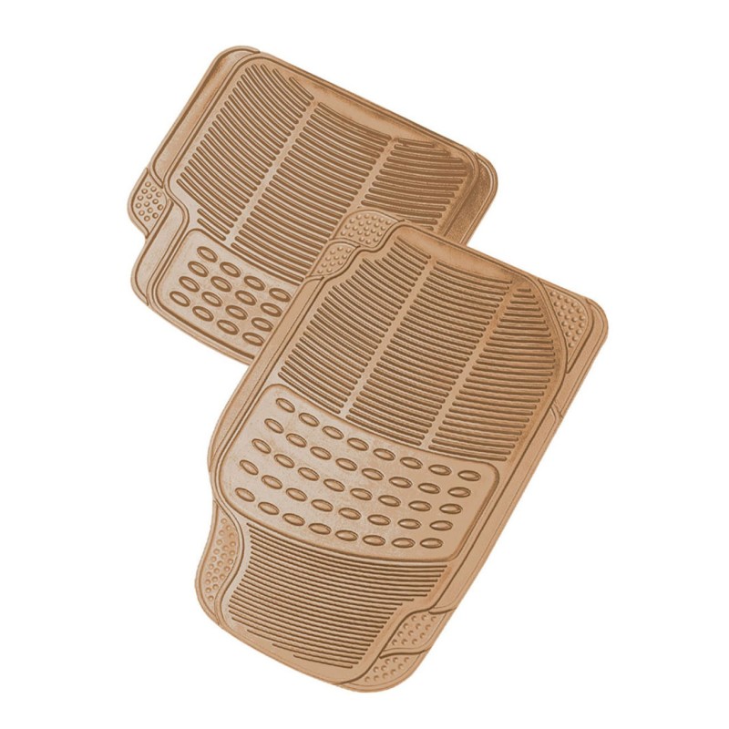 Alfombra PVC - ALASKA - NEGRO-BEIGE-GRIS