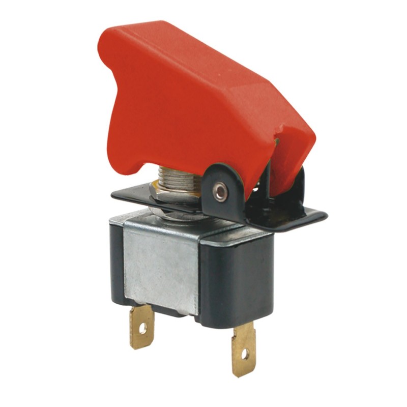 Interruptor Tipo Aviación ROJO con Led Azul