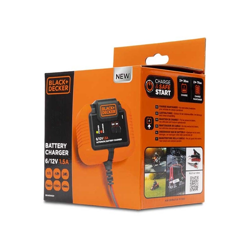 CARGADOR DE BATERÍAS 6-12V 70Ah 1.5 AMP