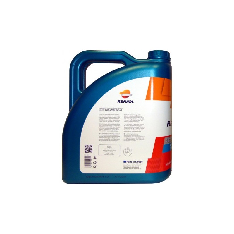 ACEITE REPSOL ELITE EVOLUTION 5W40 5L.
