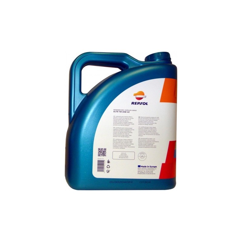 ACEITE REPSOL ELITE 15W40 5L.